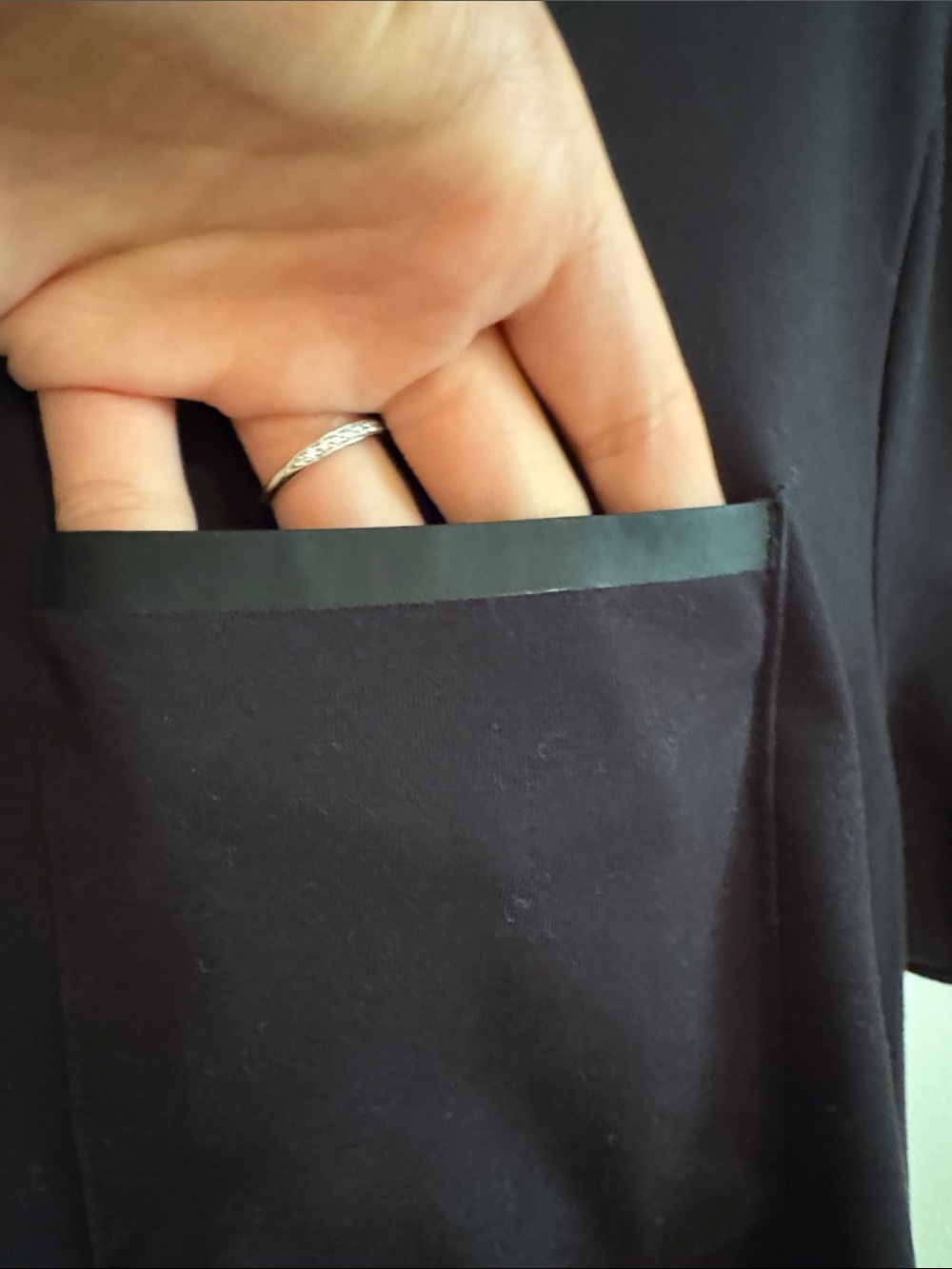 Men’s Black Crew Pocket Tee - Picture 6 of 6